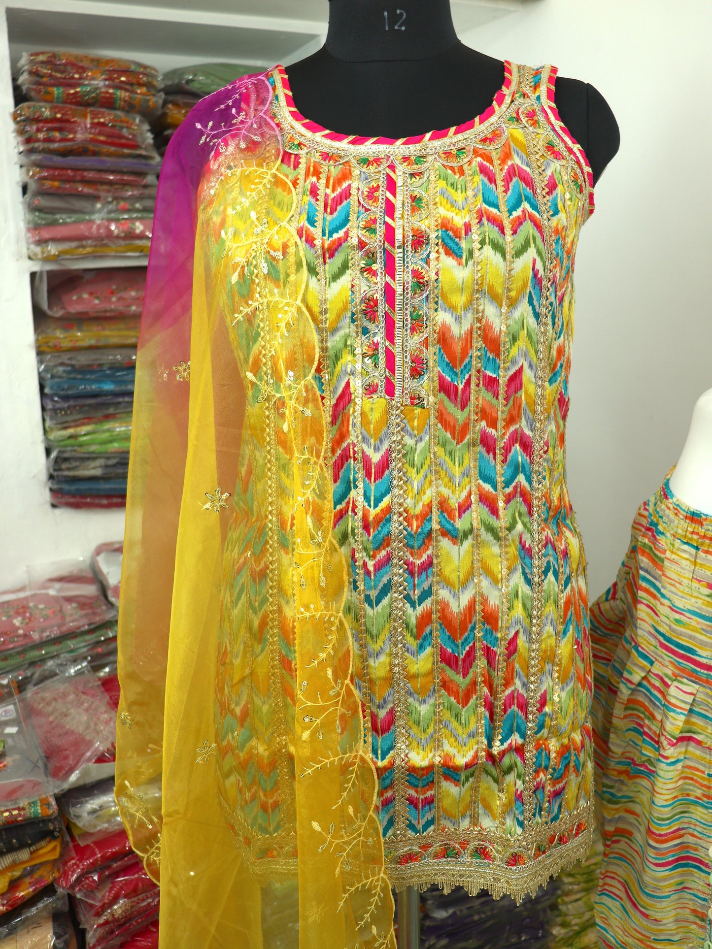 Dhoti Pant and Dupatta Set
