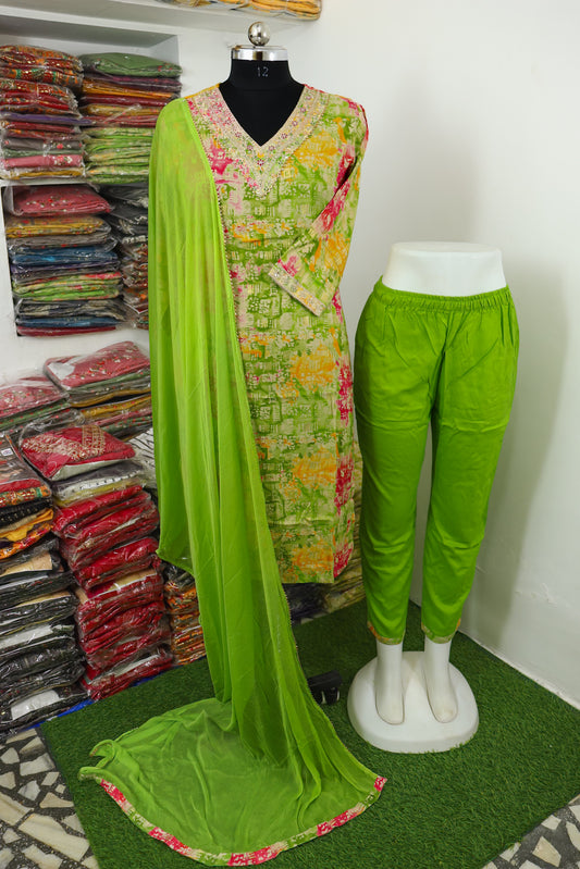 Quality Viscose Rayon dupatta set