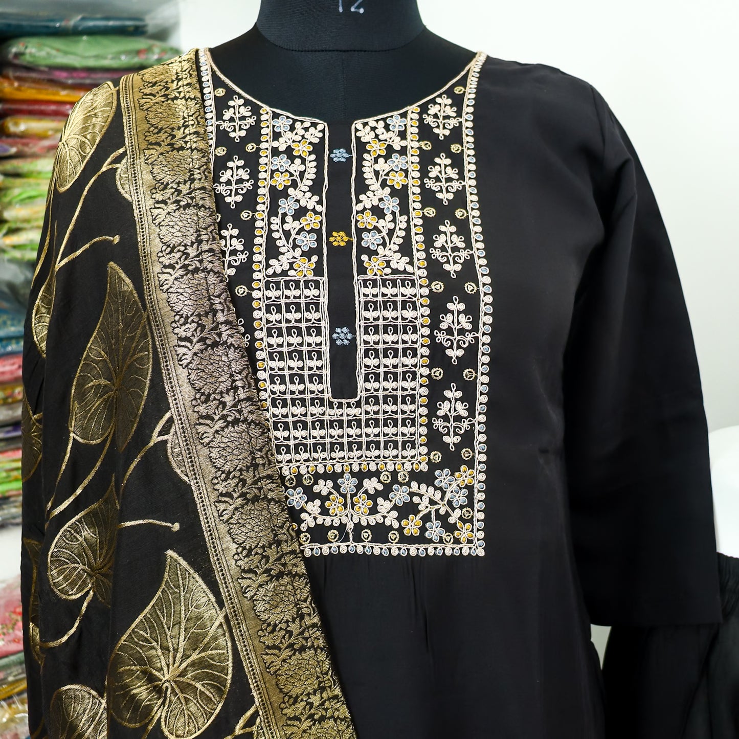Luxurious Silk Kurta, Pant & Dupatta Set