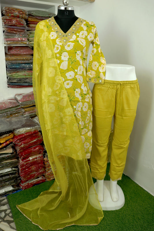 fancy cotton blend 3pc set