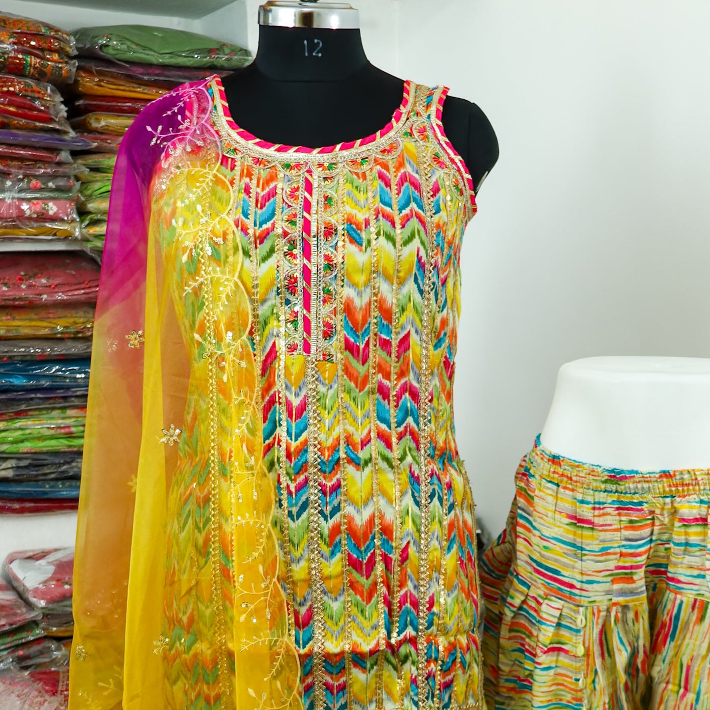 Dhoti Pant and Dupatta Set