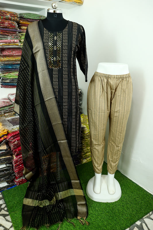 cotton blend Dupatta set