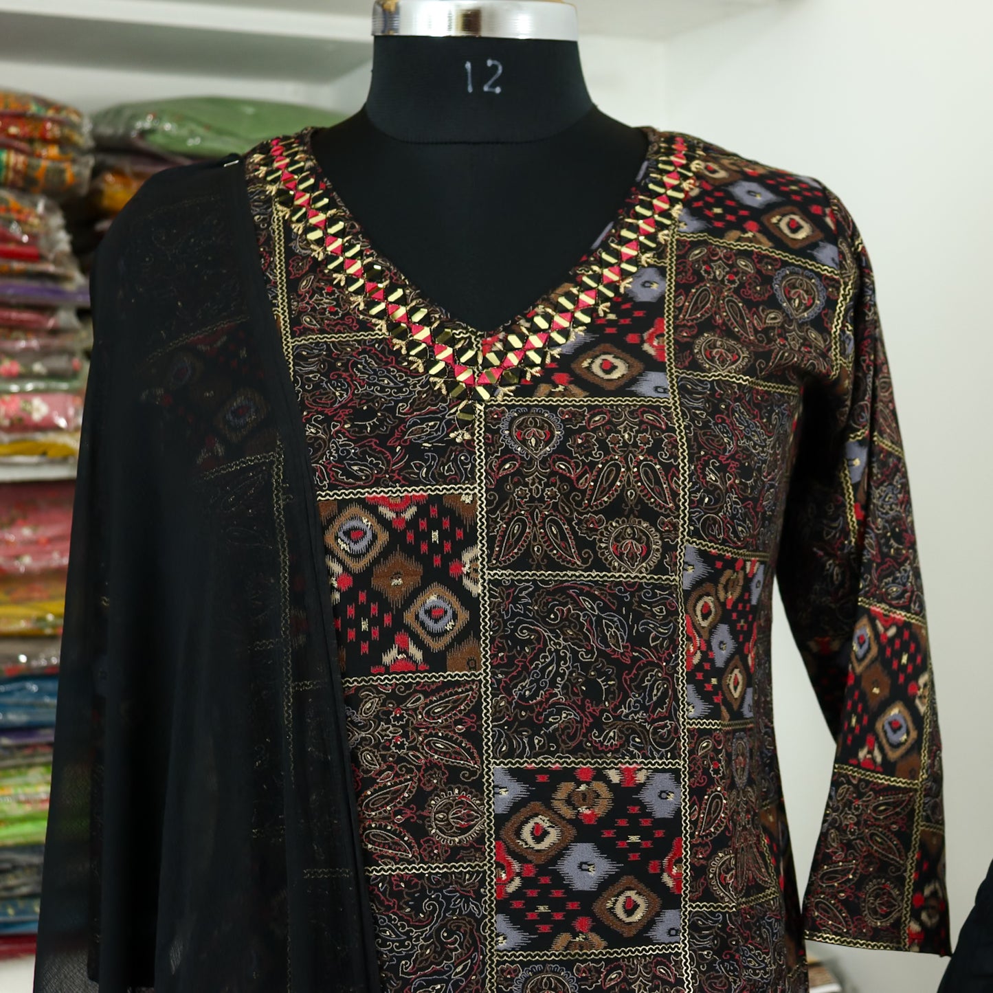 Quality Viscose Rayon dupatta set