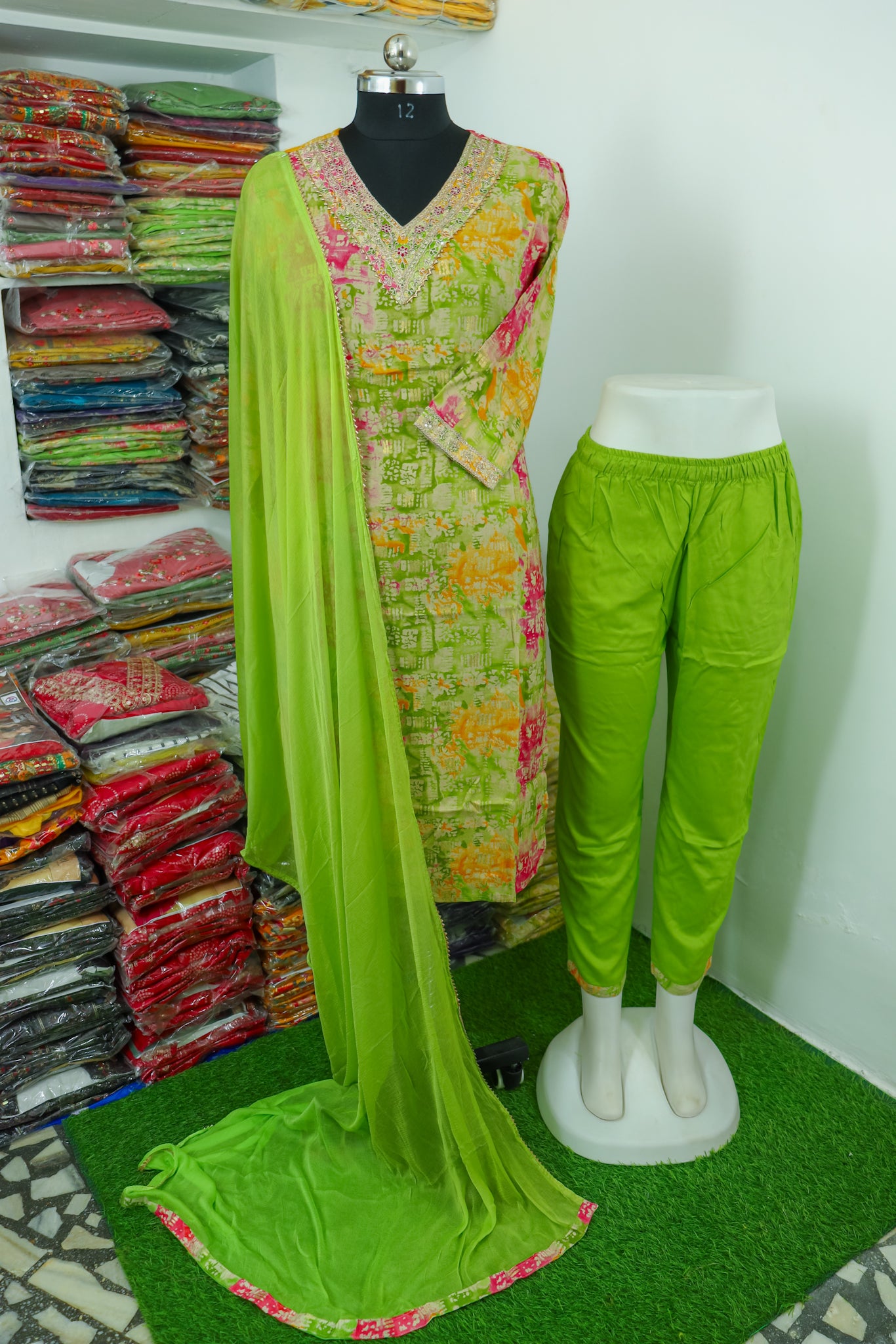 Quality Viscose Rayon dupatta set