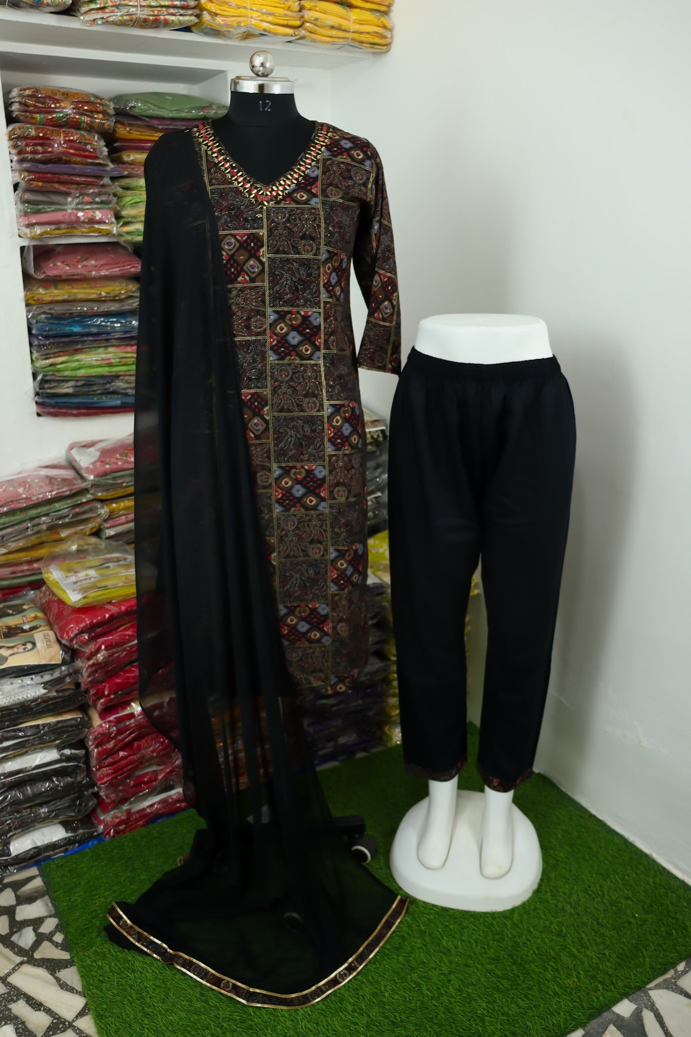 Quality Viscose Rayon dupatta set