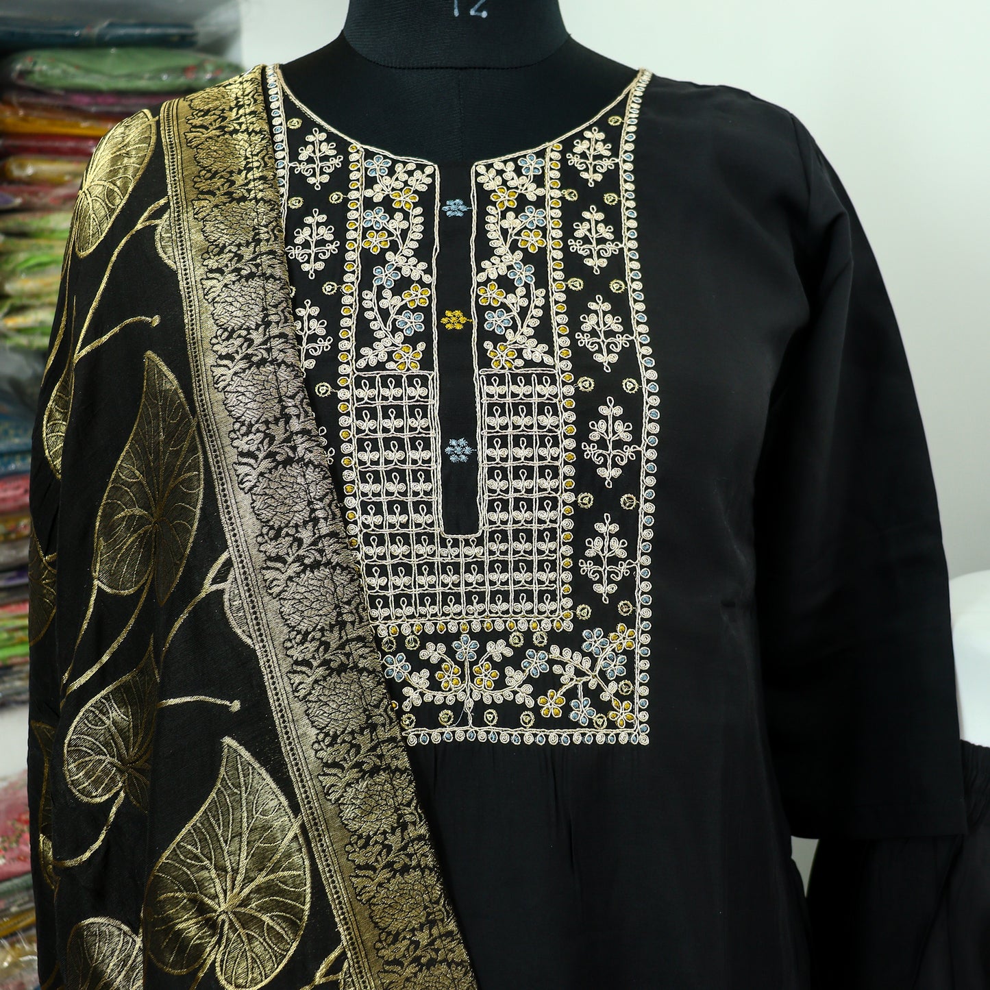 Luxurious Silk Kurta, Pant & Dupatta Set