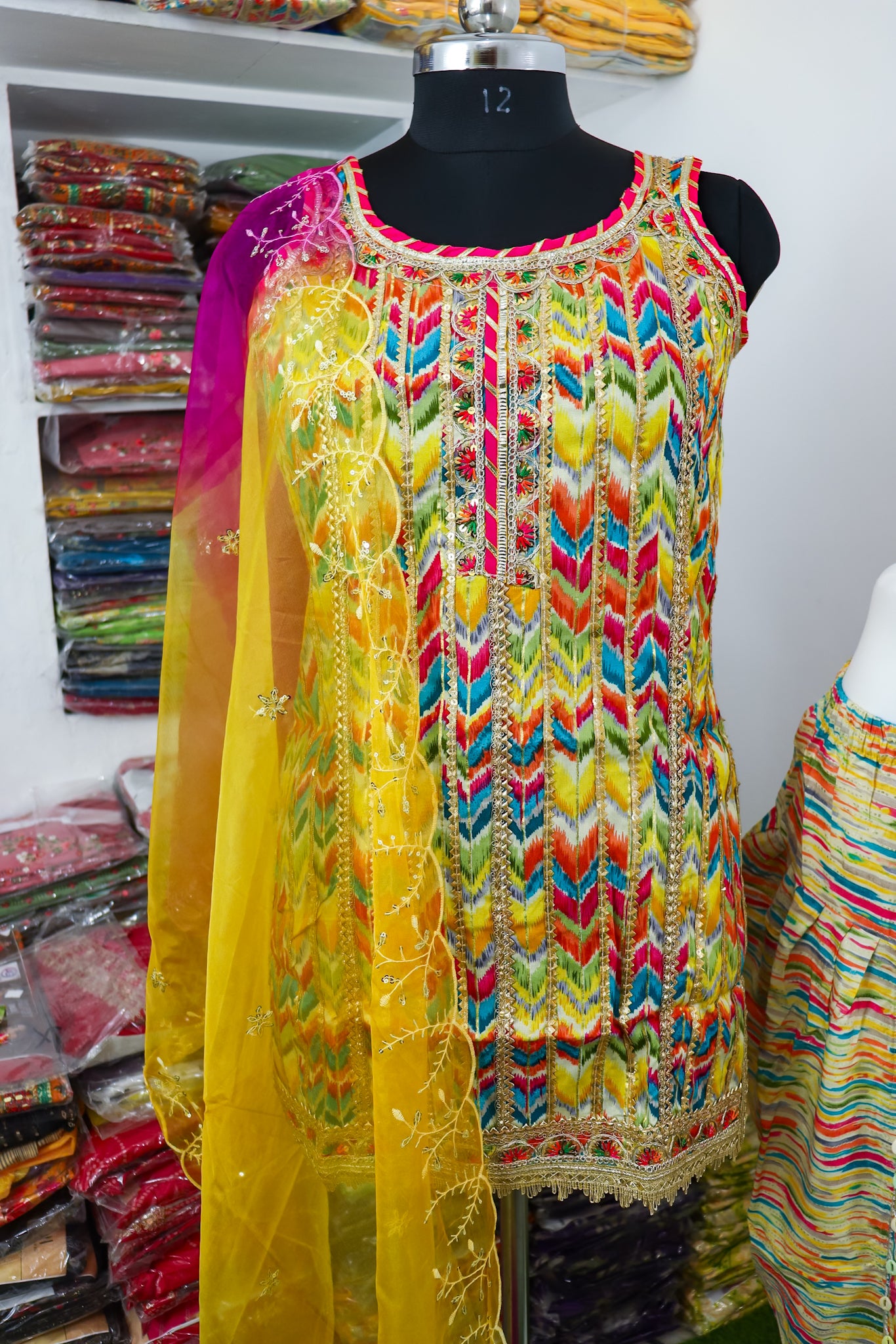 Dhoti Pant and Dupatta Set